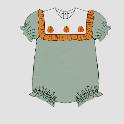 China Normcore/short-sleeved cute animal pattern new minimalist baby boutique, carrot pattern, beauty baby soft overalls for sale