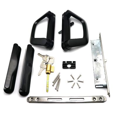 China BESTIY Modern Practical Design Zinc Aluminum Alloy Sliding Door Handle Lock Set for sale