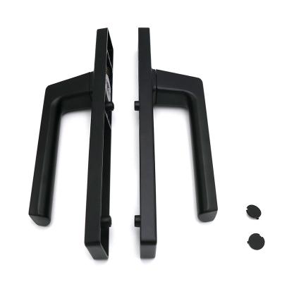 China BESTIY Modern Aluminum Alloy Double Side Single Sliding Door Handle Open Lock for sale