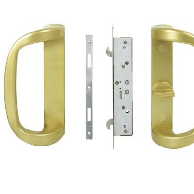 China Direct Sales Modern Wholesale Non-Key Door Use Aluminum Sliding Door Handle With Lock for sale