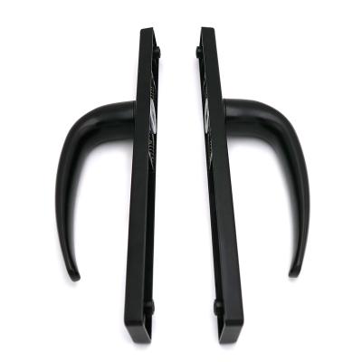 China BESTIY Wholesales Modern Door Handle Window Handle Powder Coating Swing Door Handle Black Electrostatic Aluminum Alloy for sale