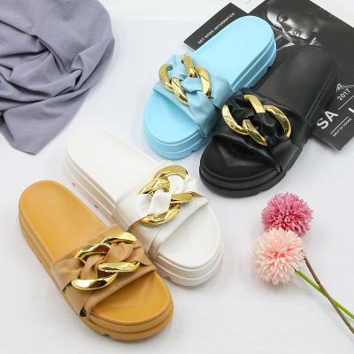 China 2022 Fashion Trend Fashion Summer Slippers for Women Non-slip Beach Platform Girls Sandal Outdoor Slippers for sale