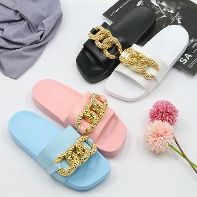 China Fashion Trend Ladies Slippers Fashion Tender Design Slippers Party Casual Slides Slippers for sale