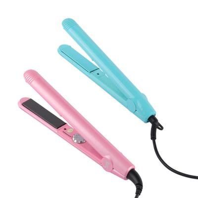 China Hotel New Products Single Ceramic Dish Plug-in Button Tempering Straight Hair Private Label Iron Power Cord Flat Hair Straightener for sale