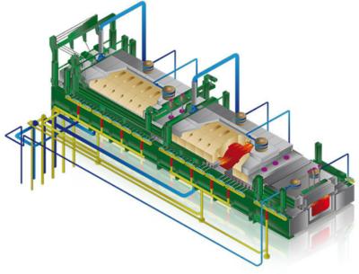 China 10 To 50 Tpd Industrial Glass Furnace Electric Automotive Glass Customized for sale