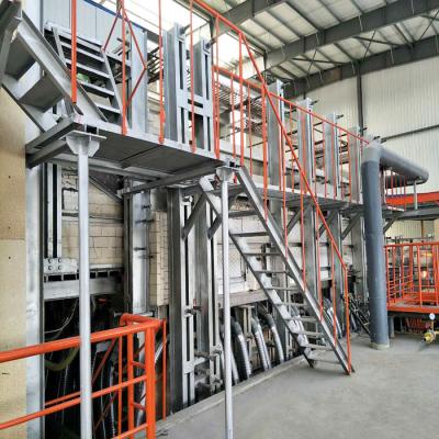 China 120tpd Customized Glass Melting Furnace Automatic Control Furnace Energy Saving for sale