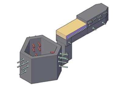 중국 3 T / Day Electric Glass Furnace Energy Saving Simple Structure 판매용