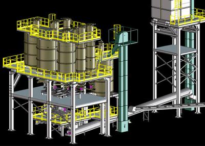 China Economic Arrangement 60tpd Glass Batch Plant For Glass Bottle for sale