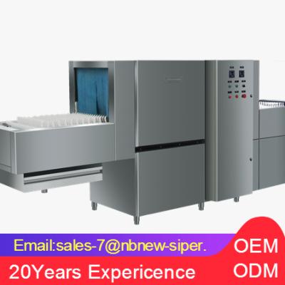 China industrial and hotel tunnel dishwasher machine SW3000 pass through dishwasher à venda