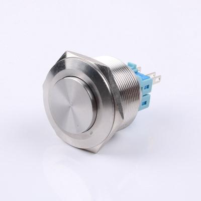 China 1NO1NC Metal Push Button Switch 28mm LED Button Momentary Waterproof Switch 6pin for sale