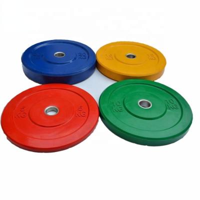 China Durable Rubber Bumper Plate Barbell Weight Plate for sale