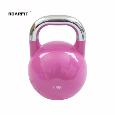 China Commercial Kettlebell Male Female Sports Household Equipment Fitness Use ROARFIT Squat Dumbbell Dipping 32 Kg Cast Iron Kettlebells Grip Set for sale