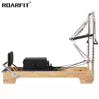 China ROARFIT Oak Aluminum Alloy Pilates Reformer with Lathe Machine Bed Sale with Pilates Reformer Springs and Reformer Mat for sale