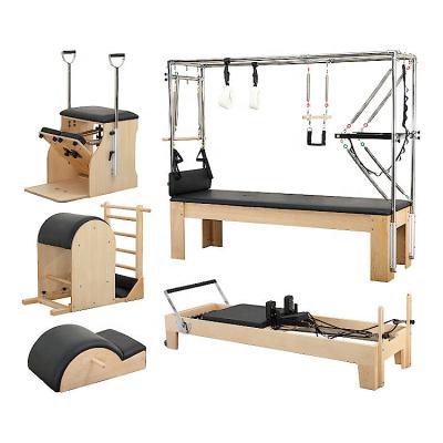 China Five-Piece Price Oak Exercise Stretch Pilates Bar Professional Yoga Training Bed Fitness Equipment Home Gym Reformer Pilates Machine Wood for sale