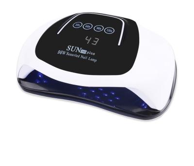 China Plastic Nail Dryer Plus 96W SUN 5 Lamp Nail Dryer High Power UV Nail Dryer Machine for sale