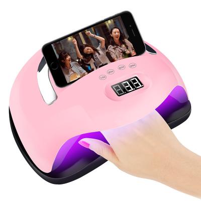 China Plastic Nail Dryer LED Nail Lamp 168W UV Gel Nail Dryer For Curing Gel Nail Lamp for sale