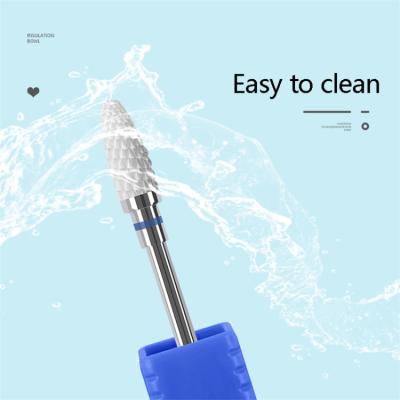 China Under Strong Ceramic Nail Drill Bit Nail Tools Desk Nail Remover Shape Ceramic Nail Drill Bit for sale