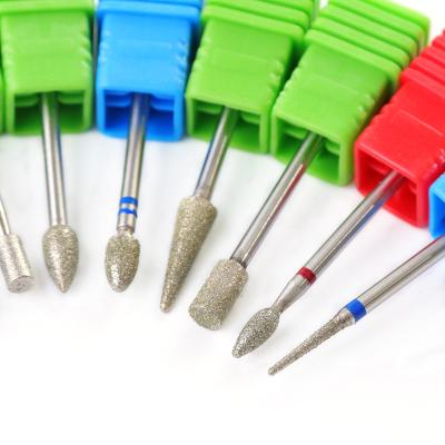 China Remove Powder/Clean Nail Polish Drill Bit JIEDAN Diamond Nail Drill Bit Cuticle for sale