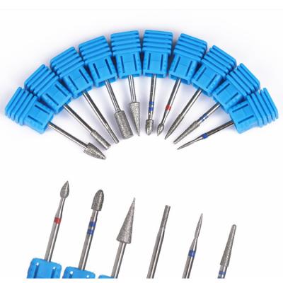 China Remove Powder/Nail Polish Professional Tools For Nail Polish And Restore Diamond Nail Brill Cuticle Clean Drill Bit for sale