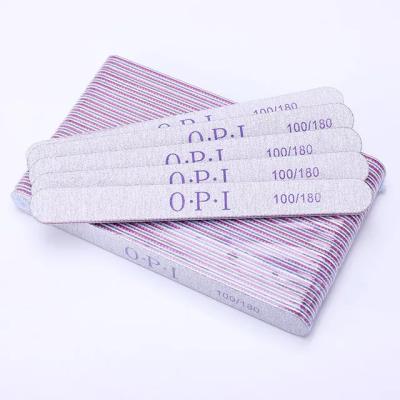 China 2020 new fashionable personalized double sided nail file pad nail file model 100/180 nail files for sale