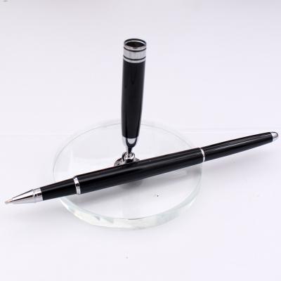 China office & Pen Factory Wholesale Chrome Plated Metal Ballpoint Pens Quality Assurance Desk Stand School Pens Bank Counter Promotional Pen Gift Sets for sale