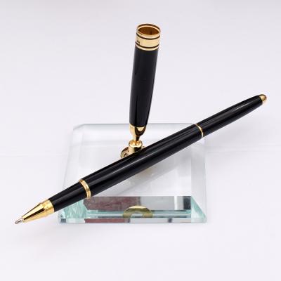 China office & School Pen Executive Office Signature Desk Pens High End Gold Plating Stick Pen With Counter Office Pen Holder Bank Promotional Gift Sets for sale