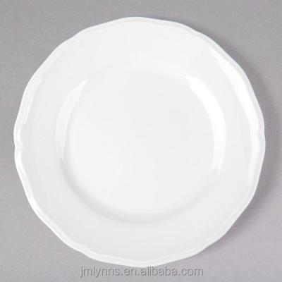 China Tuxton Viable Dish TuxTrendz Charleston Bright White Scalloped Edge China for sale