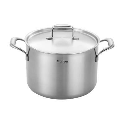 China Sustainable Direct Manufacturer Tuxton Stainless Steel Kitchen Cookware Wholesale Commercial Household Cooking Pot for sale