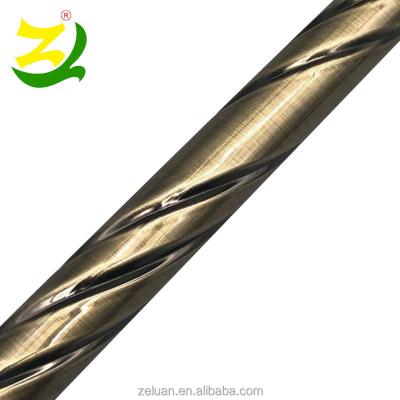 China 2021 Modern Metal Painted Minimalist ZELUAN Low Price Window Curtain Rod Pipe for sale