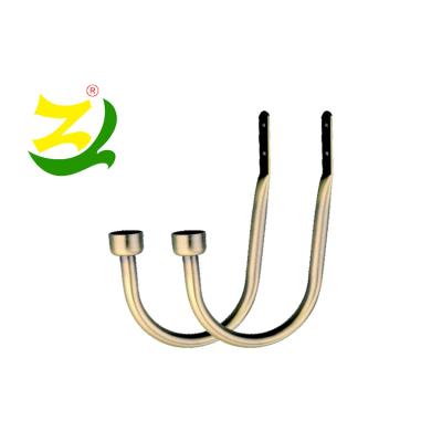 China Minimalist ZELUAN Brass Metal U-Shape Curtain Hook Types Decorative Curtain Accessory for sale