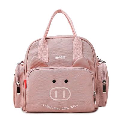 China Multifunctional Waterproof Diaper Bag Water Resistant Baby Diaper Bag Backpack For Mom Dad With Pocket Insulated Wet Clothes Pocket Stroller Hook for sale