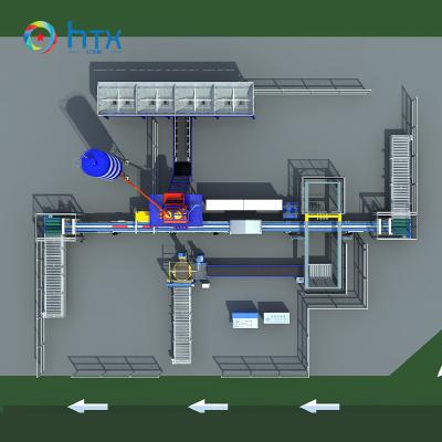 China Concrete Flagstone Productielijn Ultra-High Performance Concrete Cladding Machine Te koop