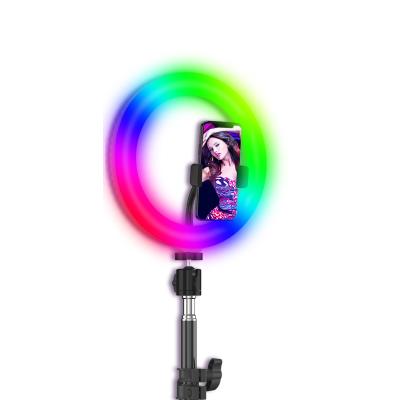 China Photographic Lighting 3000-7000k Dimmable Live Streaming Studio Ring Light RGB PC ABS USB Power RK62 7 inch for sale