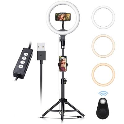 China ABS Studio Ring Light For Makeup Vlogging Youtube Photography 12 Inch Selfie Ring Light Dimmable 3 Modes for sale