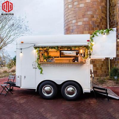 China Hot selling mobile coffee carts horse trailer horse trailer shop trailer ice cream truck hot dog cart fast food truck vegetable processing factory trailer for sale