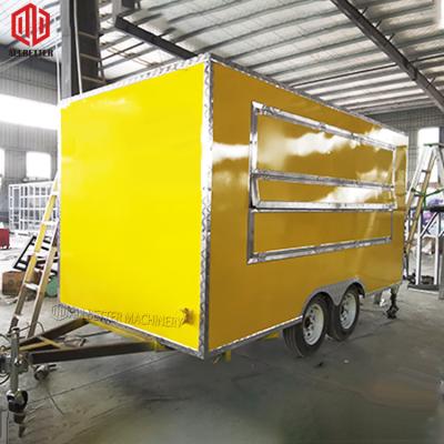 China Best Selling Popular Square Comercial Hot Dog Food Cart Food Cart Food Trailer Ice Cream Commercial Supply Cart for sale