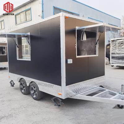 China Vegetable Processing Plant Full Mobile BBQ Grill Hot Dog Food Truck Taco Food Kitchen Trailer Pizza Equipment Restaurant Concession Trailer for sale