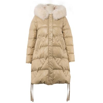 China Long Lasting Hot Selling Women's Detachable Fur Collar Down Jacket for sale