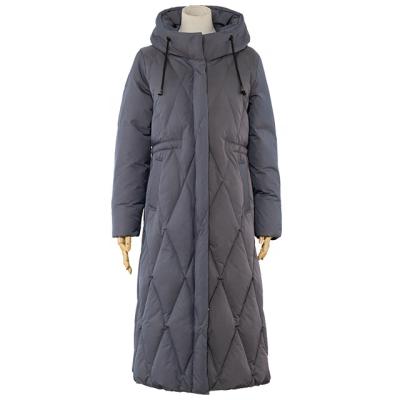 China Anti-wrinkle OEM Snow Jacket Women Super Long Down Coat for sale