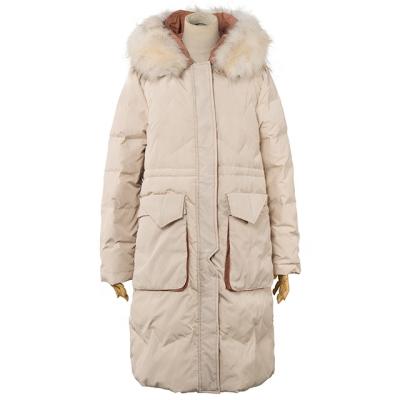 China Customized Viable Stripper Down Coat Womens Long Down Jacket for sale