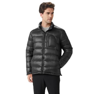 China Custom Nylon Coat Winter Windproof Quilted Down Jackets Warm Stand Men Slim Stripper Jacket for sale