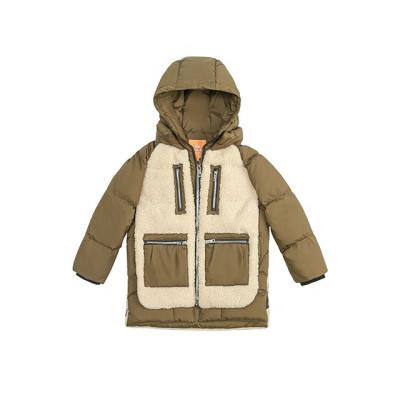 China New Anti-wrinkle Children's Winter Coat Boys Stripper Down Jacket Girl Thicken Hooded Coat for sale