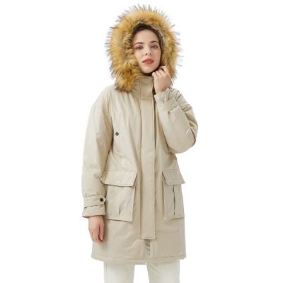 China Wholesale QUICK DRY Hooded Collar Jacket Parkas Fur Thick Warm Winter Women Coat for sale