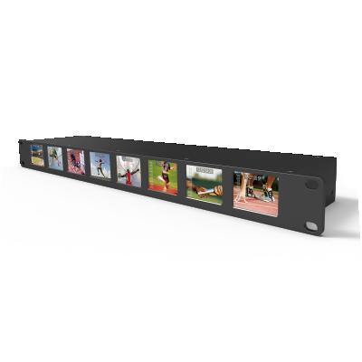 중국 1RU Rack Mount Broadcast Monitor LILLIPUT 8*2 Inch 1 Drawer for SDI I/O for Video Wall and Audio and Video Monitor 판매용