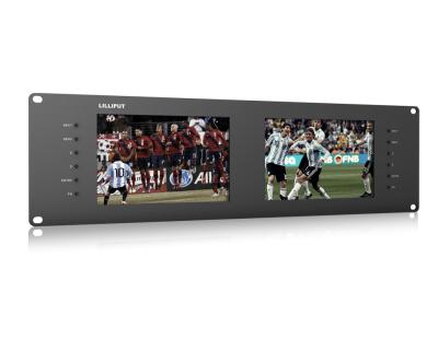 중국 LILLIPUT 3 RU 7 Inch Dual Monitor Rack Mount with 3G-SDI for Live Events and Exhibition RM-7028S 판매용