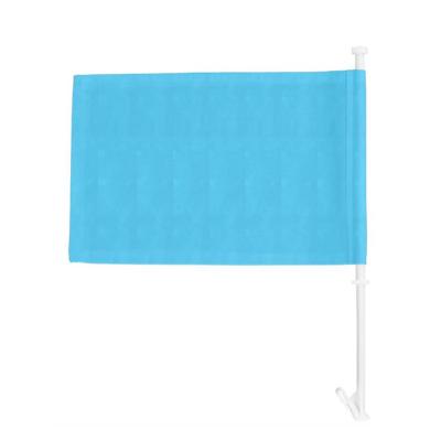 China Sports club DIY 30*45cm polyester car flag sublimation car polyester blank empty flag for car windows for sale