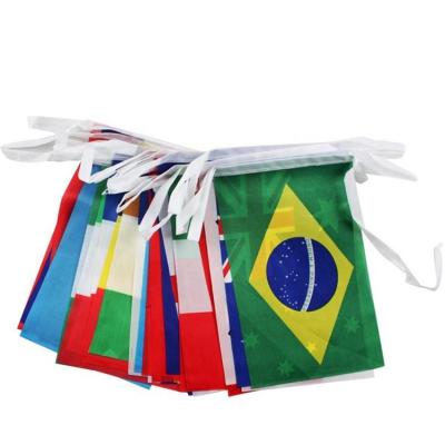 China Sports Club 32 Flags String Flag Countries Around World Nations Flag for sale