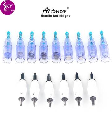 China Artmex V6 V7 V8 V9 V11 1 3 5 7 9 12 24 36 42 MTS Permanent Disposable Permanent Makeup ez PMU 5rl 3p 1r 1rl Nano Tattoo Needle Cartridges for sale