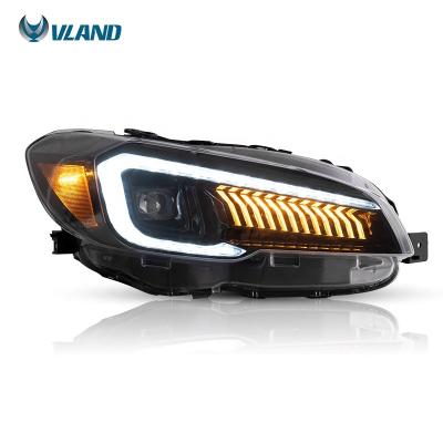 China Wholesale PC+ABS VLAND Full LED DRL With Lights STI Sequential Headlight 2015-2020 For Subaru WRX for sale