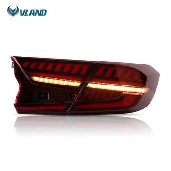 China Automotive industry VLAND FACTORY WHOLESALE MANUFACTURE LED TAIL LIGHTS FOR HONDA ACCORD 2018-UP LED 10th TAIL LIGHT for sale